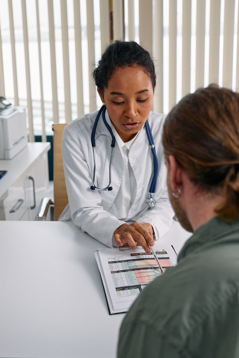 Doctor consulting with a patient